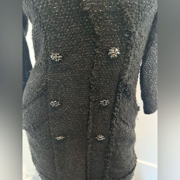 ZARA TWEED DRESS BLAZER DRESS - Picture 4 of 8